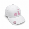Finns.Fairway Caps– Hvit/Rosa- med markør