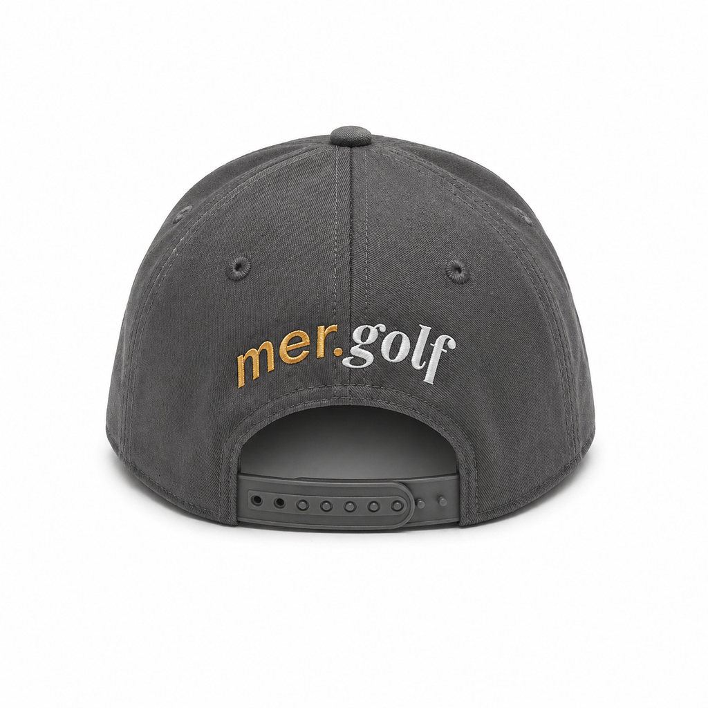 Finns.Fairway Caps– Grå/Gul - mer.golf logo