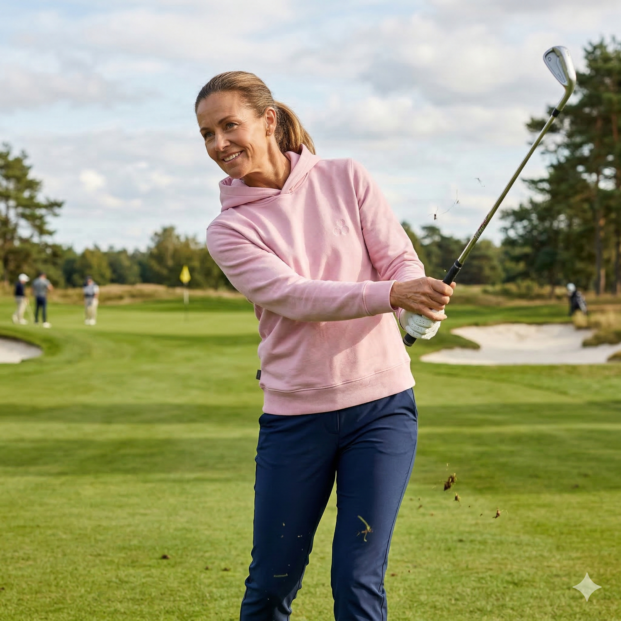 Finns.Fairway Hettegenser – Voksen , Rosa